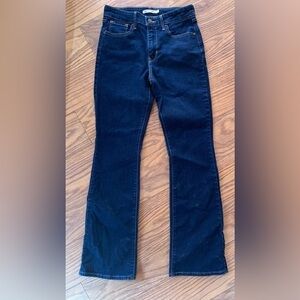 Levi’s 725 High Rise Bootcut jeans size 29 womens dark wash 30 inch inseam